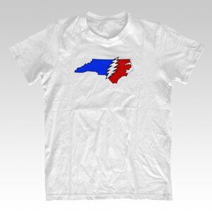 Grateful Dead North Carolina State Outline Steal Your State T-shirt NWT